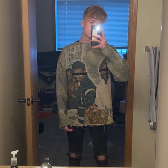 4x1111 “Good Kid" Sweater SMALL — SOLD - Picture 4 of 5